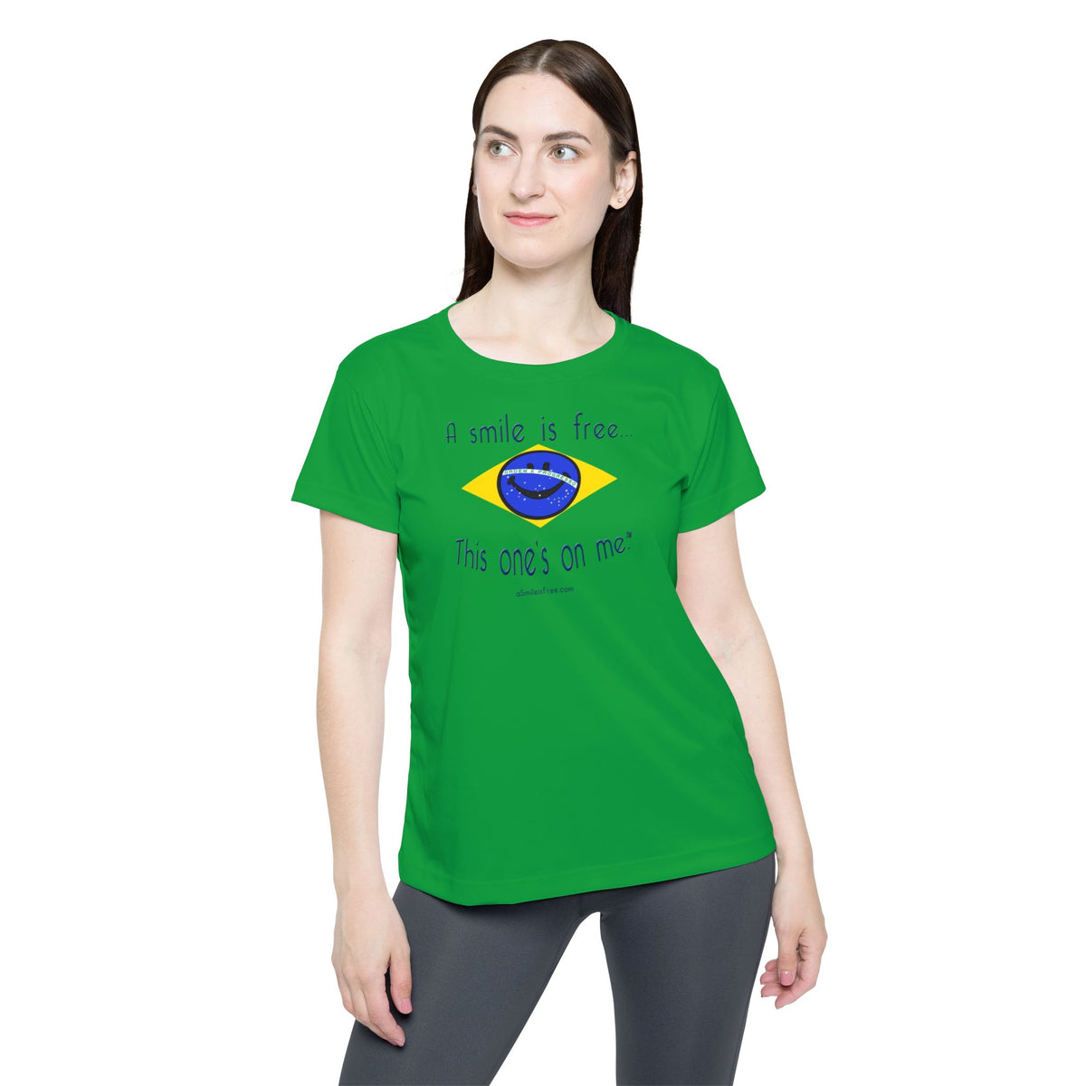 Joga Bonito Women's Sports Jersey - Smile Brazil