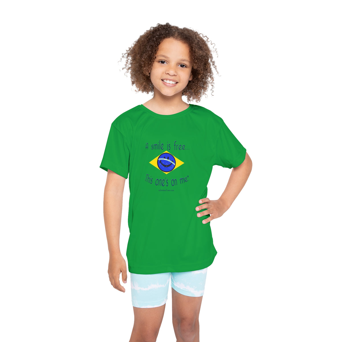 Joga Bonito Kids Sports Jersey - Smile Brazil