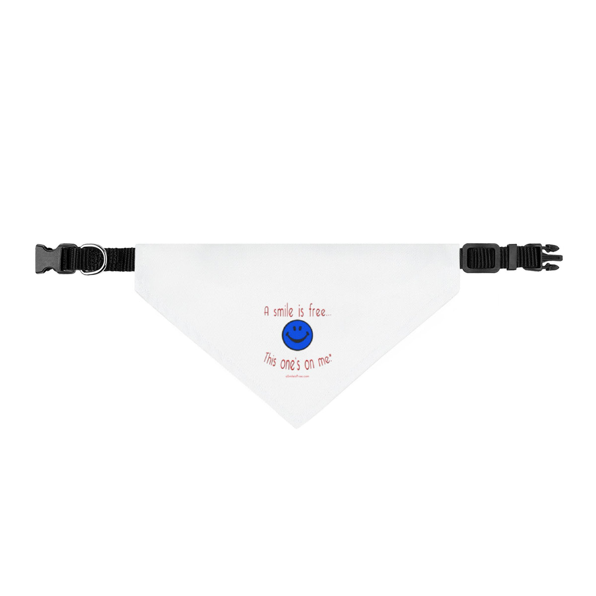 Clip-on Pet Bandana Smile America BRW -  Cute Smiley Dog Bandana