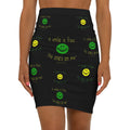 Women's Mid-Waist Pencil Skirt Smile Jamaica GYB