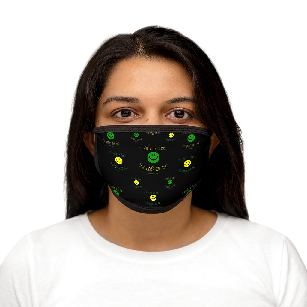 Mixed-Fabric Face Mask Smile Jamaica GYB