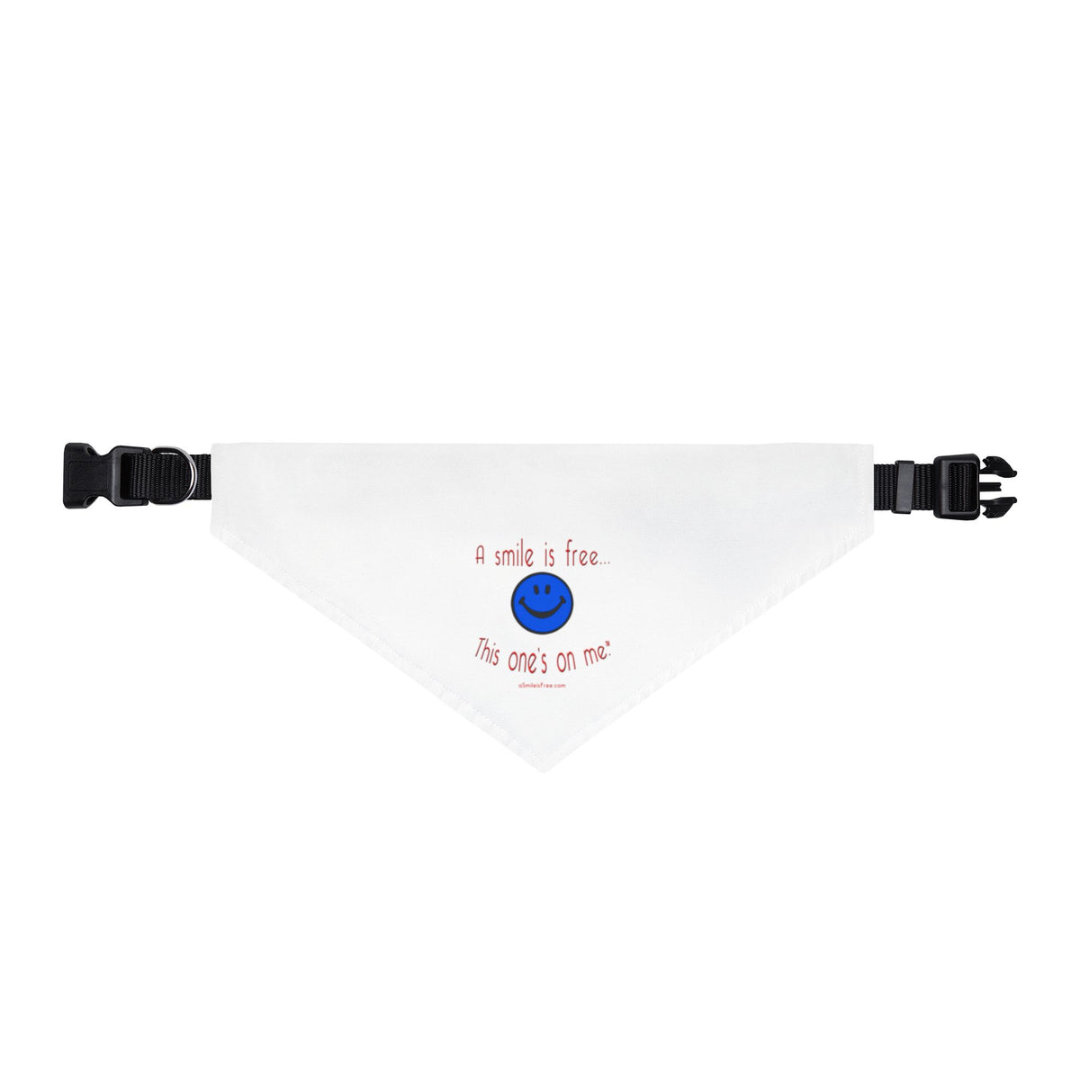 Clip-on Pet Bandana Smile America BRW -  Cute Smiley Dog Bandana