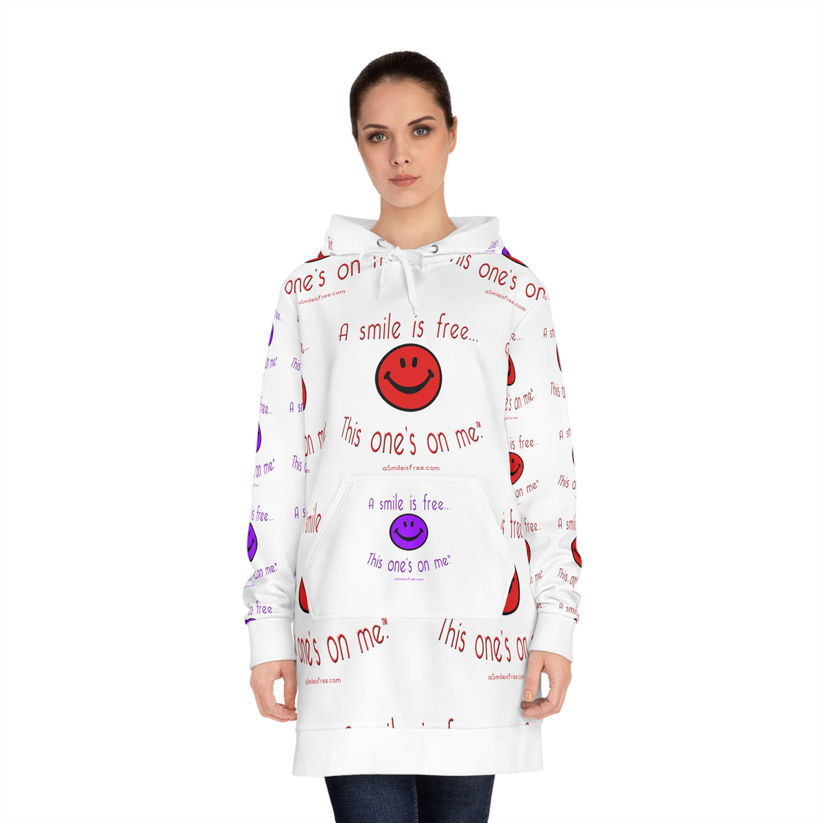 Fun Women's Hoodie Dress RS/PRPLS(2)