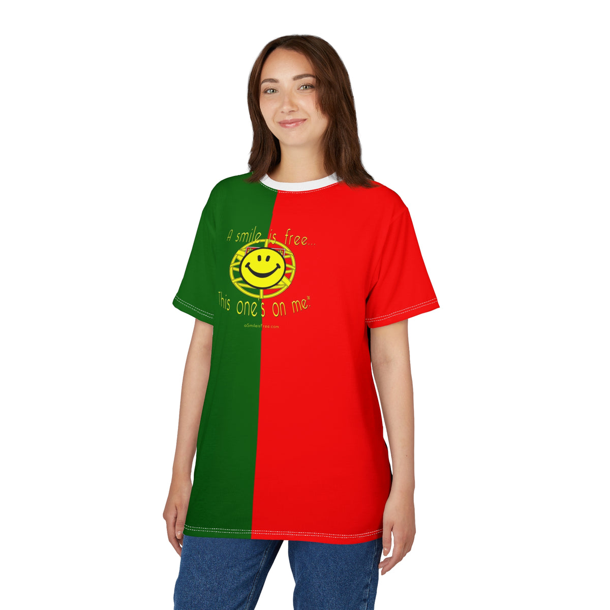 Stylish Unisex Cut & Sew Tee Smile Portugal