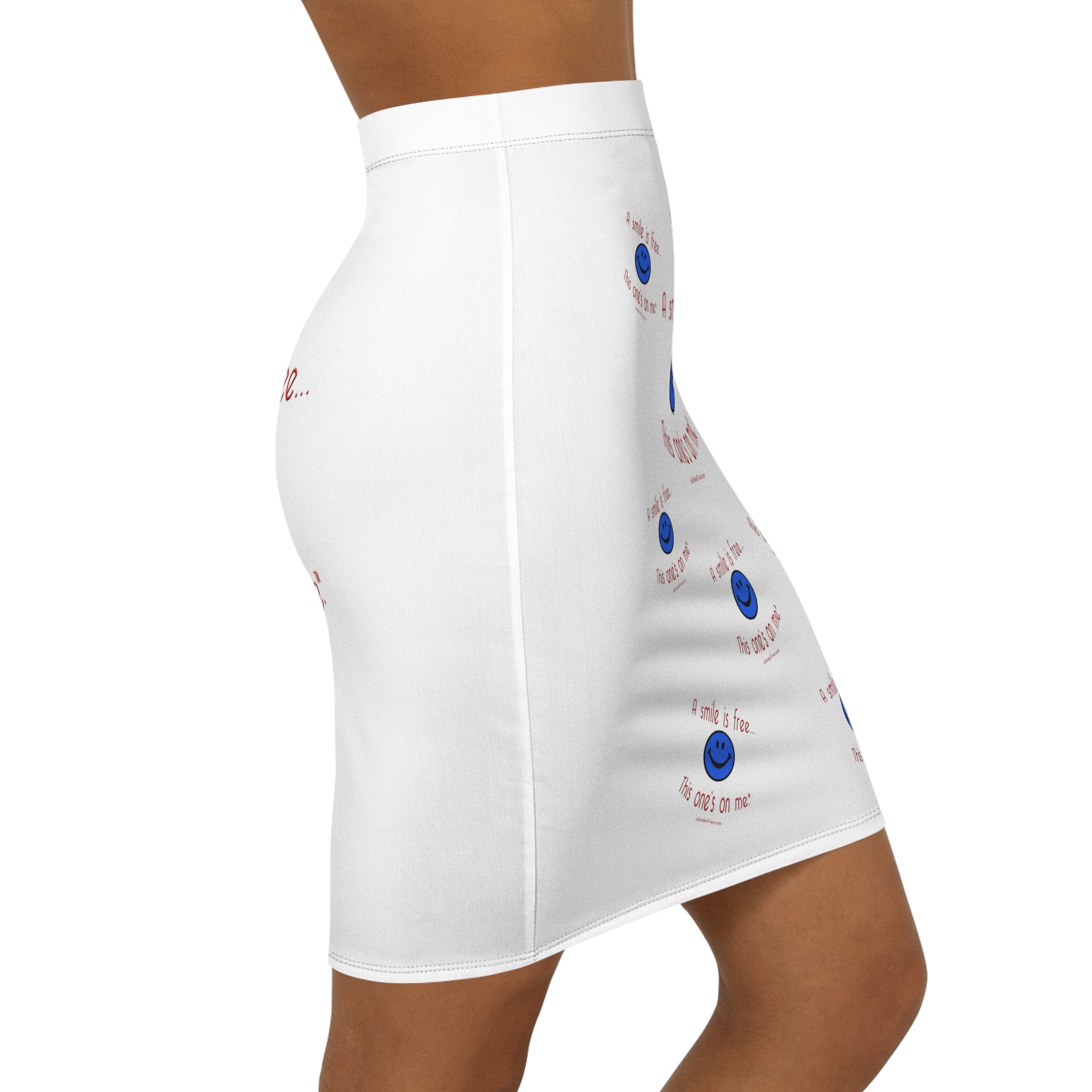 Women's Mid-Waist Pencil Skirt Smile America BRW