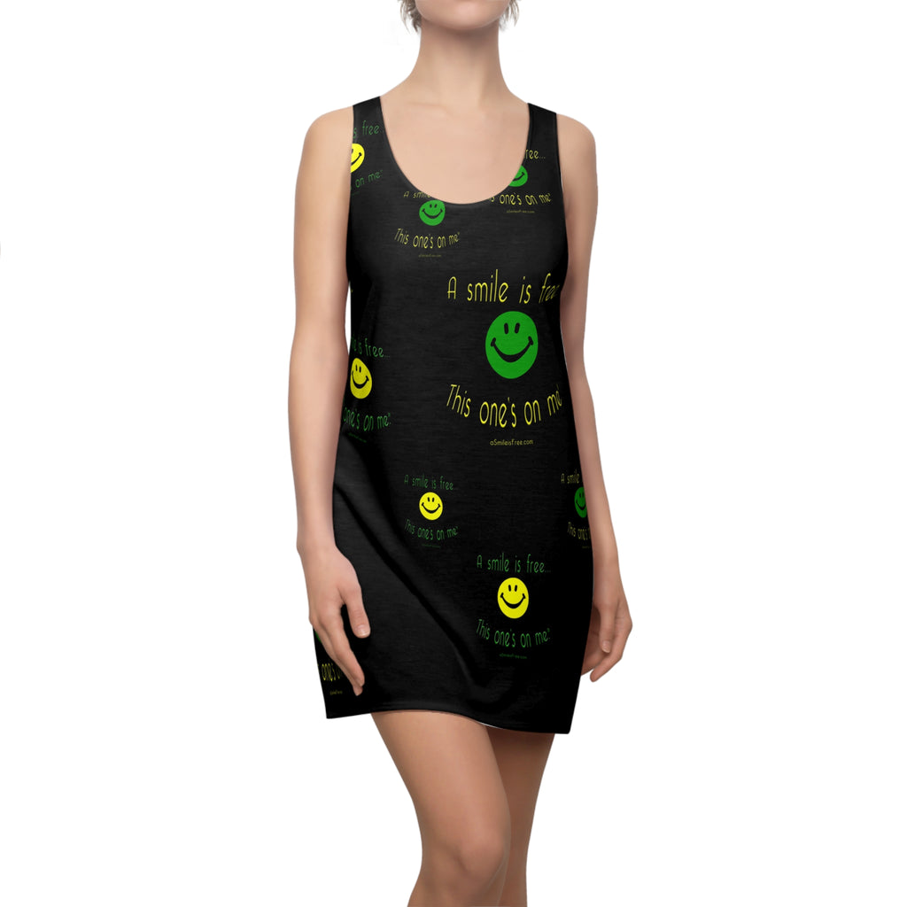 Sporty Women's Cut & Sew Racerback Dress Smile Jamaica Multi