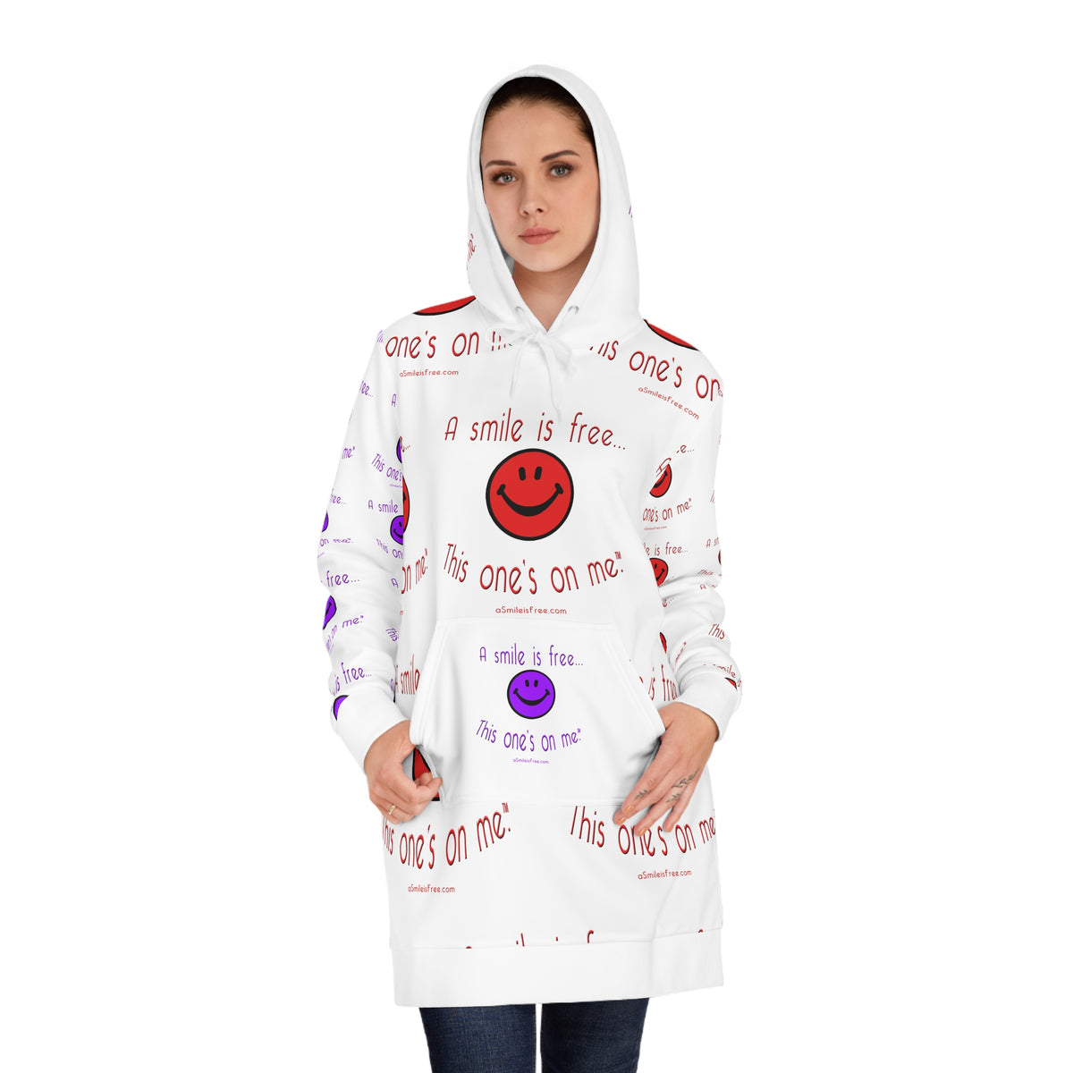 Fun Women's Hoodie Dress RS/PRPLS(2)