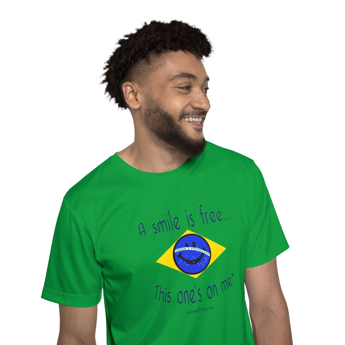 Joga Bonito Men's Sports Jersey Smile Brazil