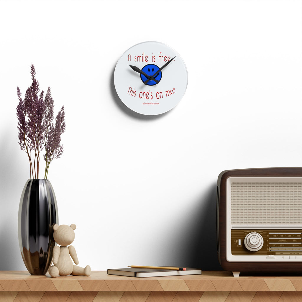 Acrylic Wall Clock Smile America BRW