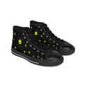 Bold men's classic sneakers black side view