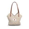 Relaxed Straw Shoulder Bag PMPKNS