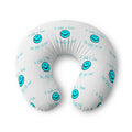 Nursing pillow slipcover with blue dot print