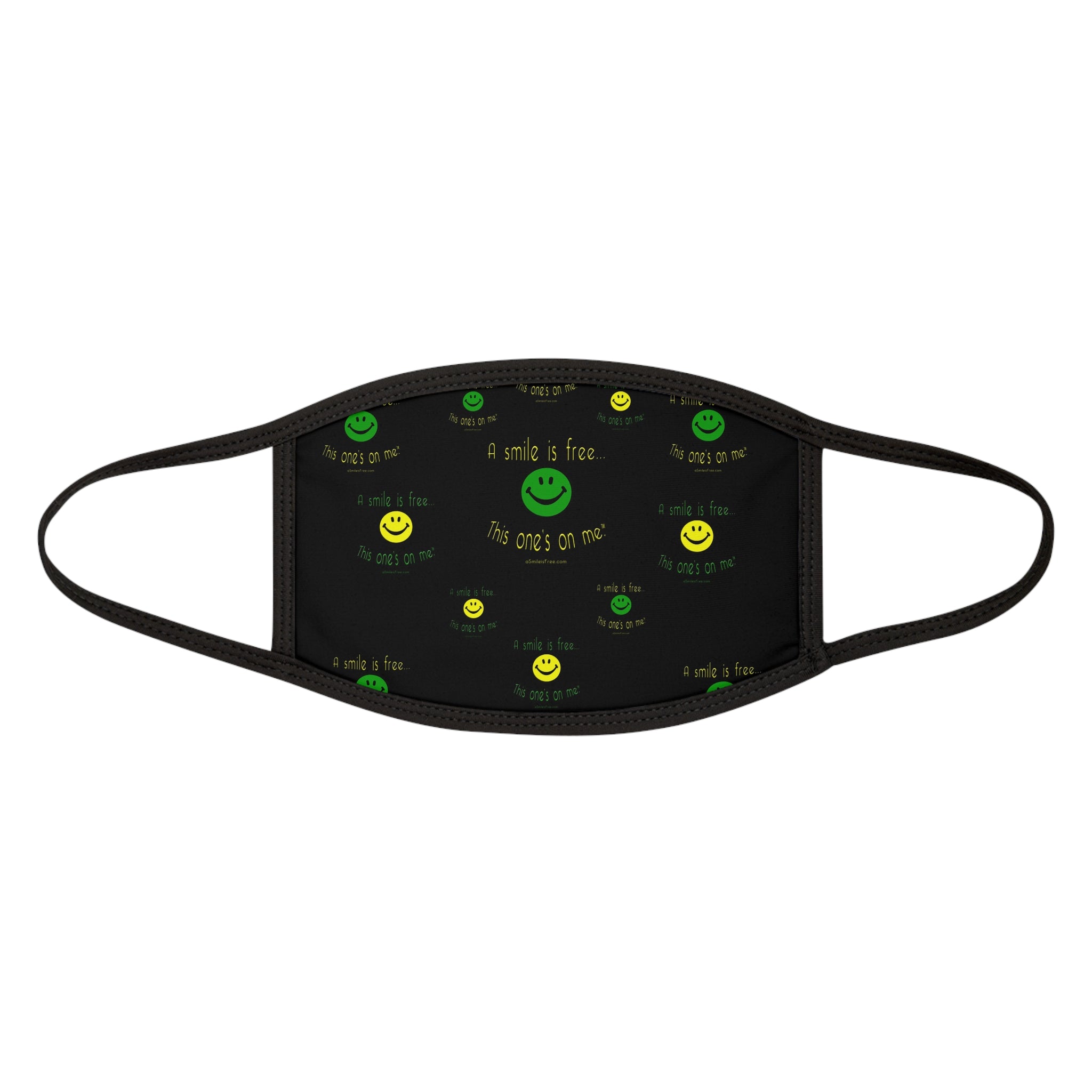 Mixed-Fabric Face Mask Smile Jamaica GYB