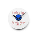 Round acrylic wall clock Smile America design