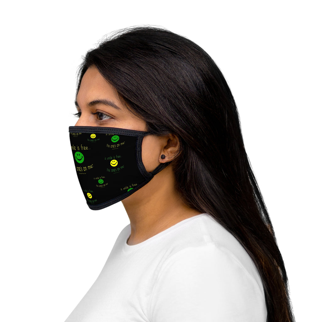 Mixed-Fabric Face Mask Smile Jamaica GYB