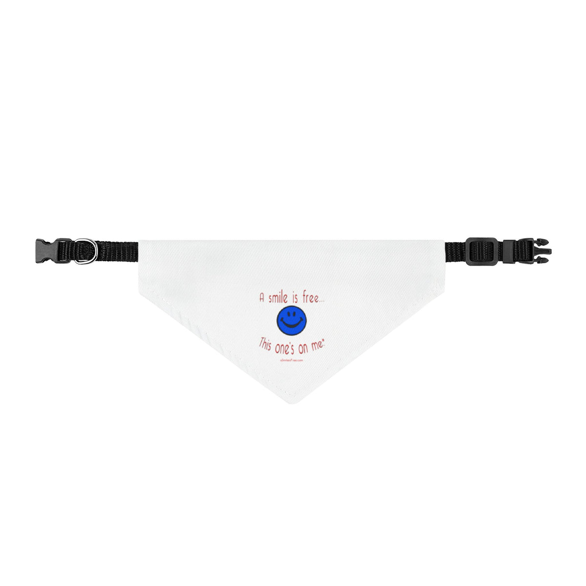Clip-on Pet Bandana Smile America BRW -  Cute Smiley Dog Bandana