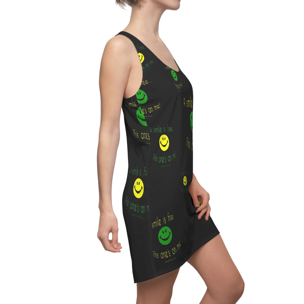 Sporty Women's Cut & Sew Racerback Dress Smile Jamaica Multi