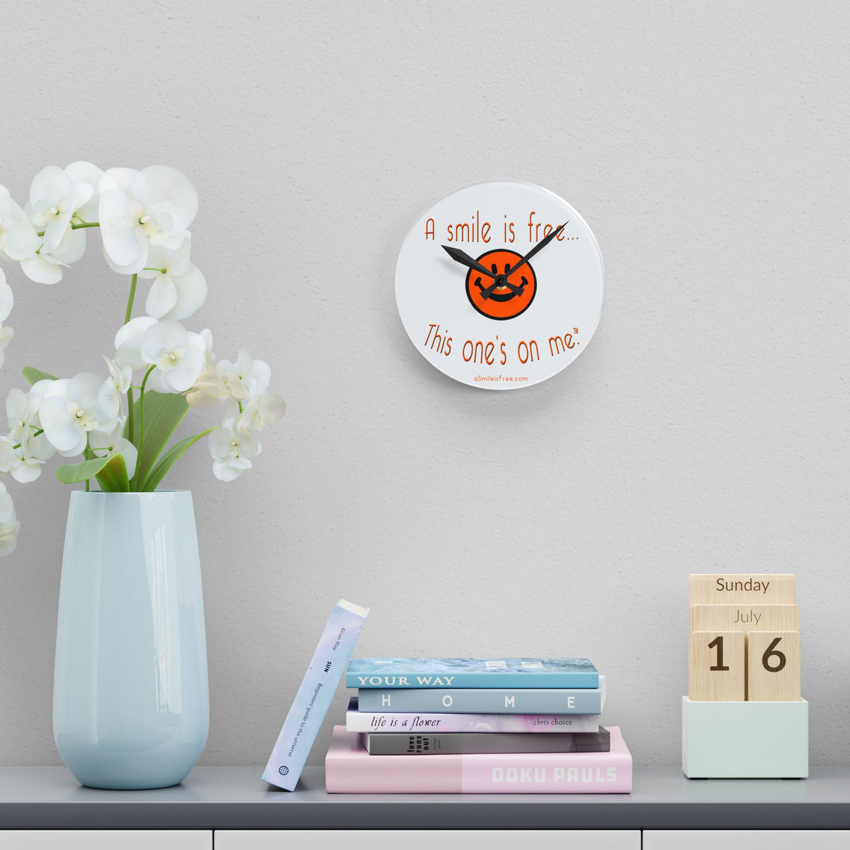 Acrylic Wall Clock PMPKNS