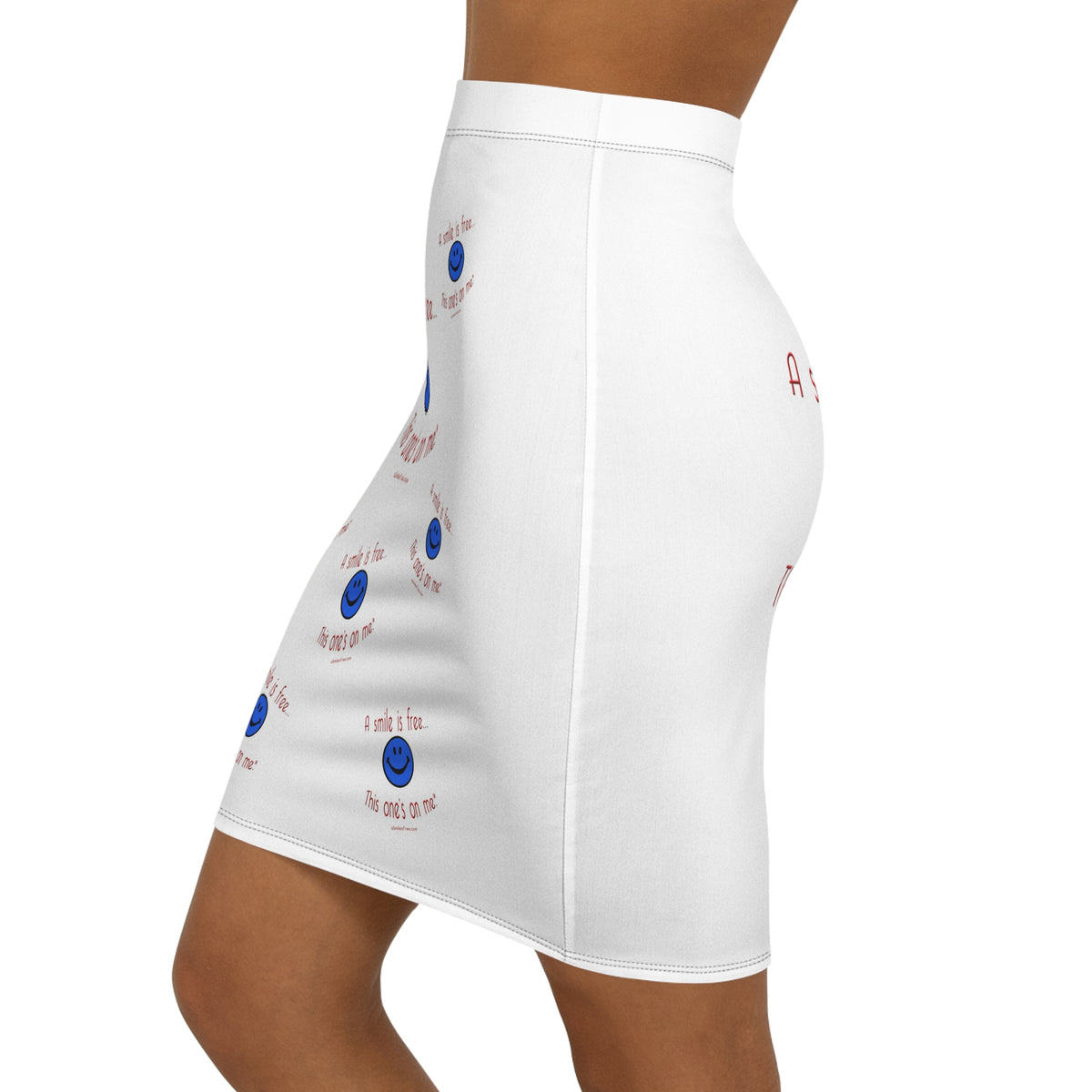 Women's Mid-Waist Pencil Skirt Smile America BRW