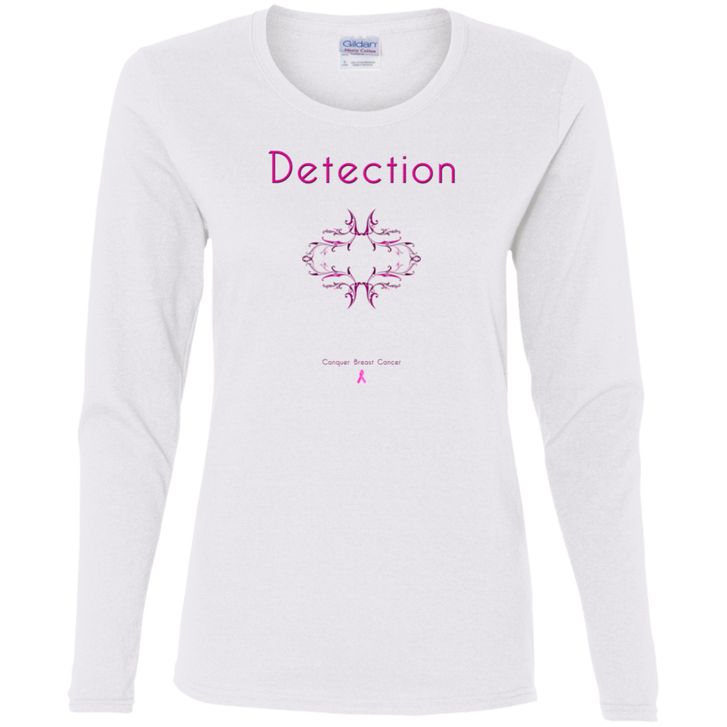G540L Ladies' Cotton LS T-Shirt-Detection