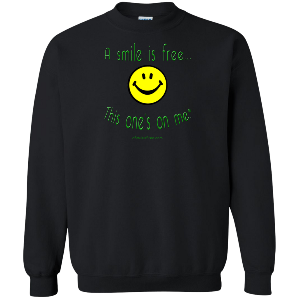 G180 Crewneck Pullover Sweatshirt  8 oz. Smile Jamaica YGB