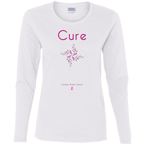 G540L Ladies' Cotton LS T-Shirt-Cure