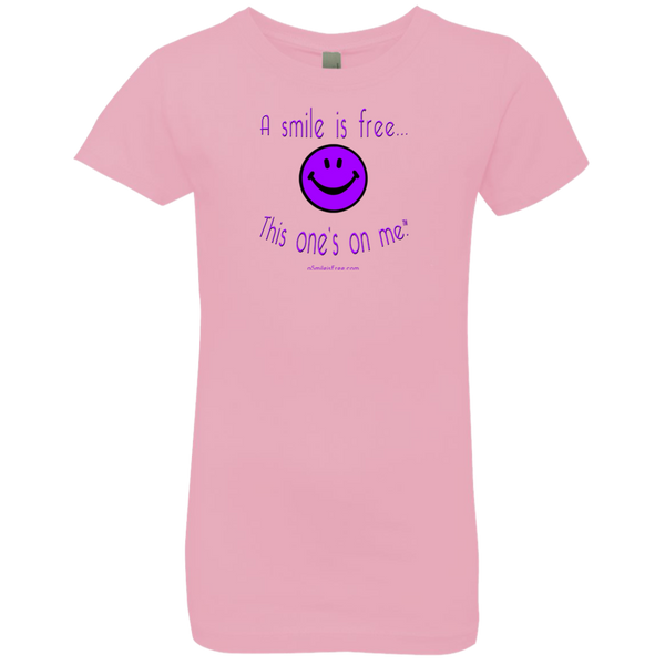 NL3710 Girls' Princess T-Shirt Purple Smile