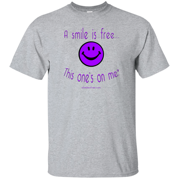 G200 Ultra Cotton T-Shirt Purple Smile