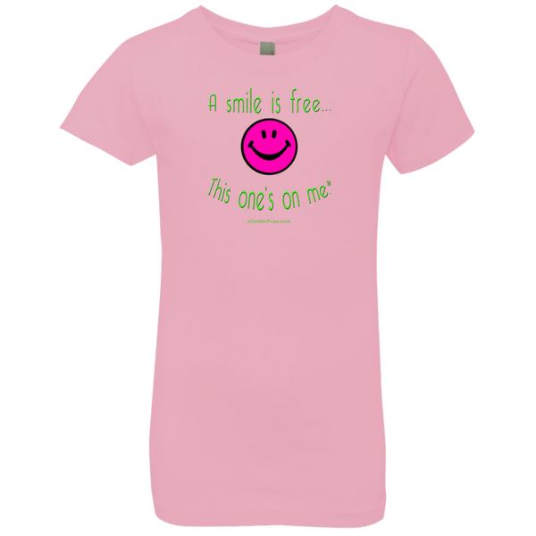 NL3710 Girls' Princess T-Shirt Neon Pink Smile/NG